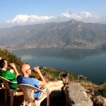 Nepalas - Phewa ežeras ir Himalajai